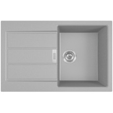 Мийка кухонна Franke Sirius, тектонайт, прямокутник, з крилом, 780х500х200мм, чаша - 1, накладна, 2 S2D 611-78 , сірий