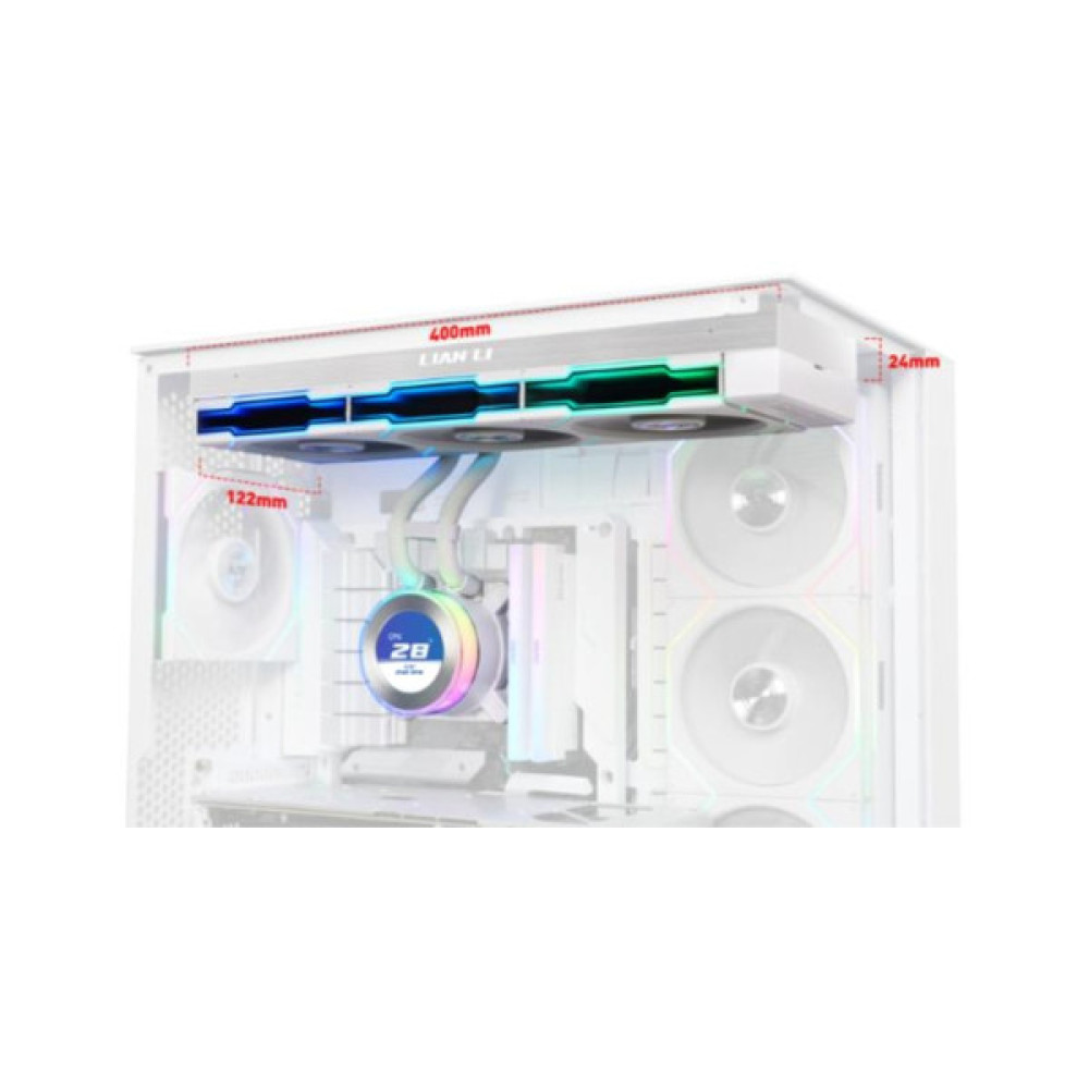 Система рідинного охолодження Lian Li HydroShift II LCD-C 360TL, White (G89.GHS2LCD36TW.00)