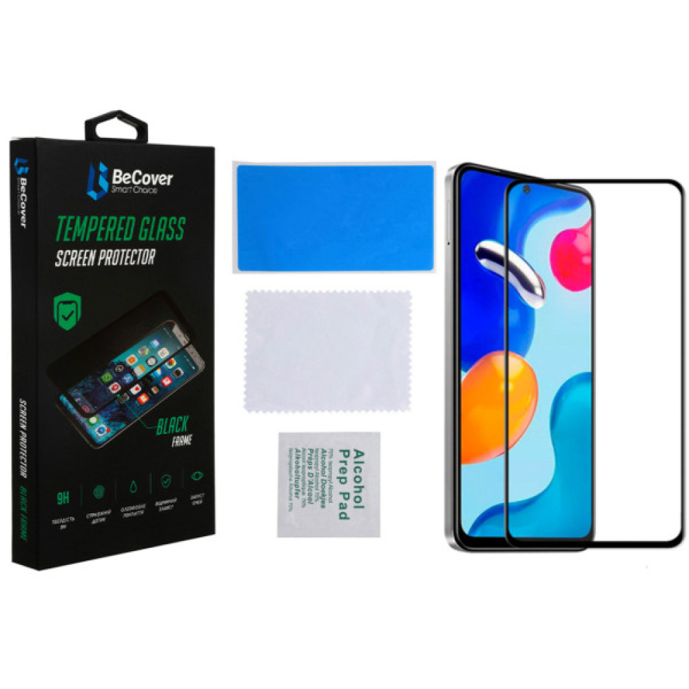 Скло захисне BeCover Xiaomi Redmi Note 11S 5G / Redmi Note 11T 5G Black (707500) Скло захисне BeCover Xiaomi Redmi Note 11S 5G / Redmi Note 11T 5G Black (707500)