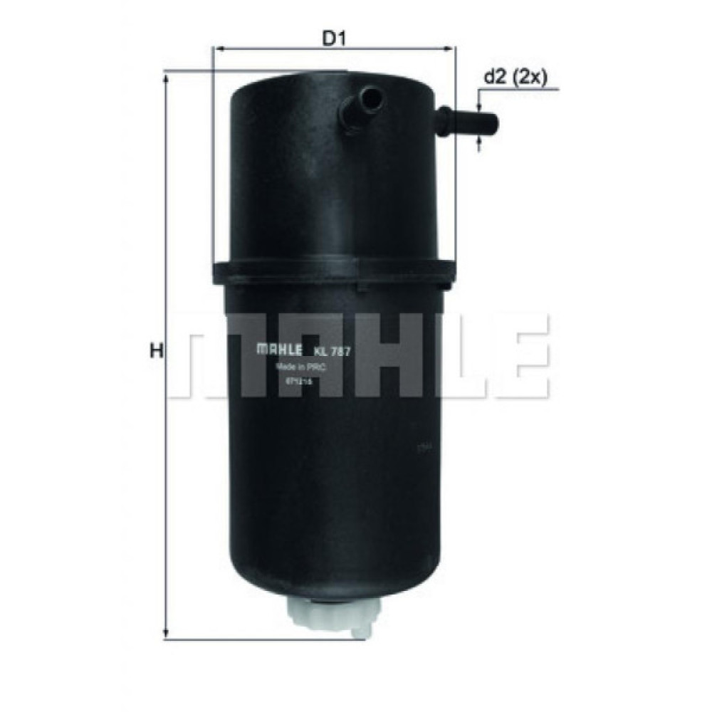 Фільтр паливний Mahle KL787