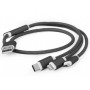 Дата кабель USB 2.0 AM to Lightning + Micro 5P + USB-C 1.0m black Cablexpert (CC-USB2-AM31-1M) Дата кабель USB 2.0 AM to Lightning + Micro 5P + USB-C 1.0m black Cablexpert (CC-USB2-AM31-1M)