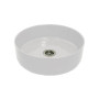Раковина, умивальник Adamant ARENA, штучний камінь, кругла, без отвору для змішувача та переливу, 360х113мм, накладний, білий