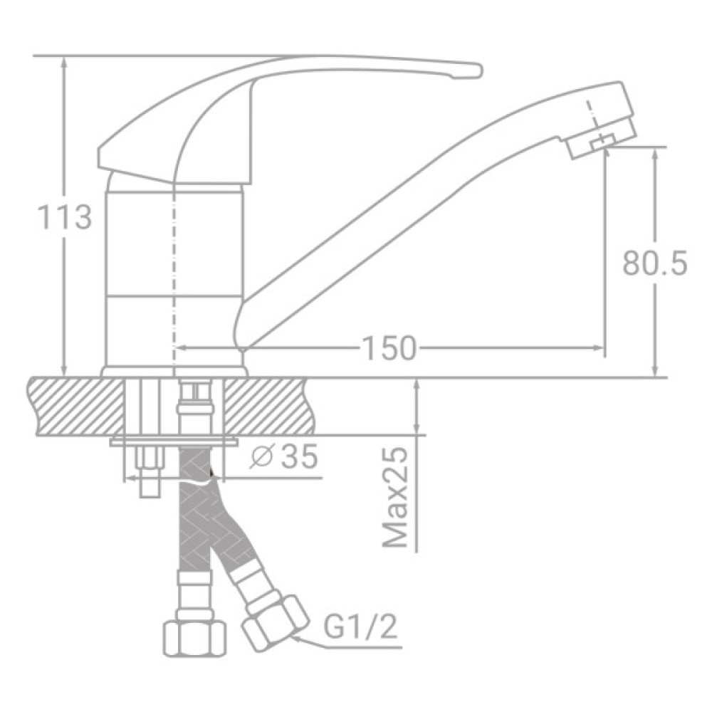 Змішувач TAU SM-2B144C (9843120)