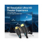 Кабель мультимедійний HDMI M to HDMI M 2.0m 8K60Hz cotton braided black Vention (AAUBH)