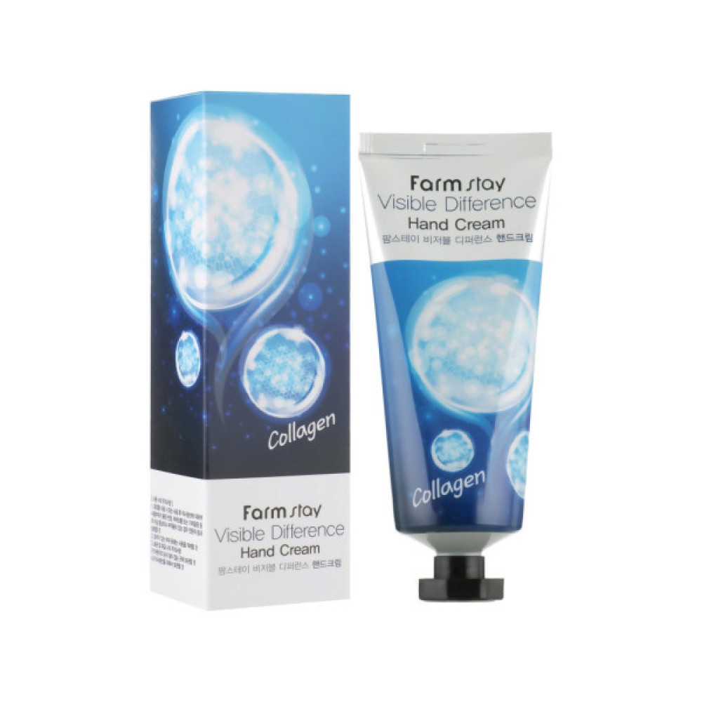 Крем для рук FarmStay Visible Difference Hand Cream Collagen З колагеном 100 г (8809338560079)