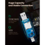 Зчитувач флеш-карт Ugreen USB-C + USB to TF/SD 3.0 CM304 black (80191)