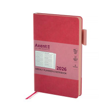 Тижневик Axent датований 2026 Partner Soft Muse 125х195, рожевий (8527-26-1-A)