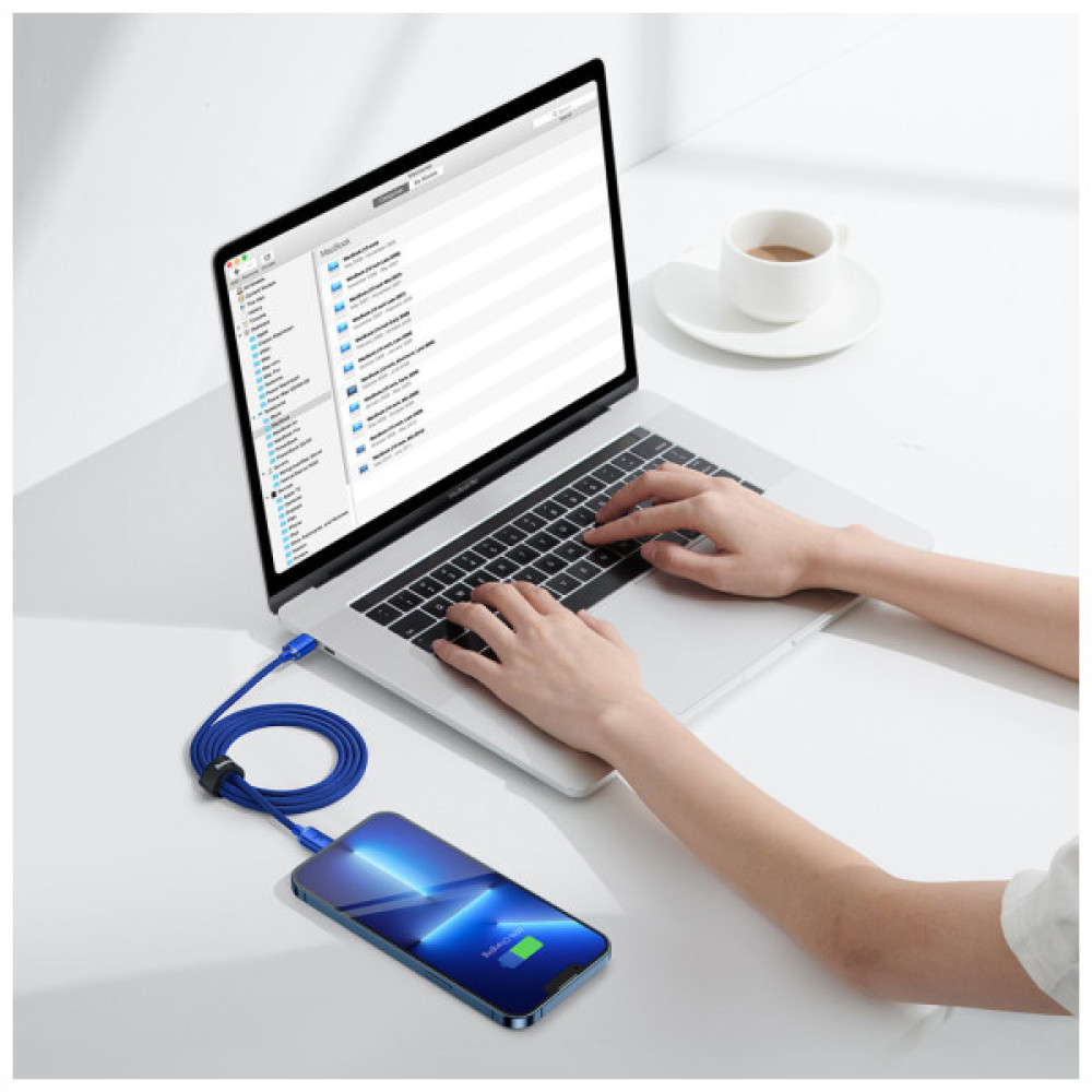 Дата кабель USB-C to Lightning 1.2m 20W blue Baseus (CAJY000203)