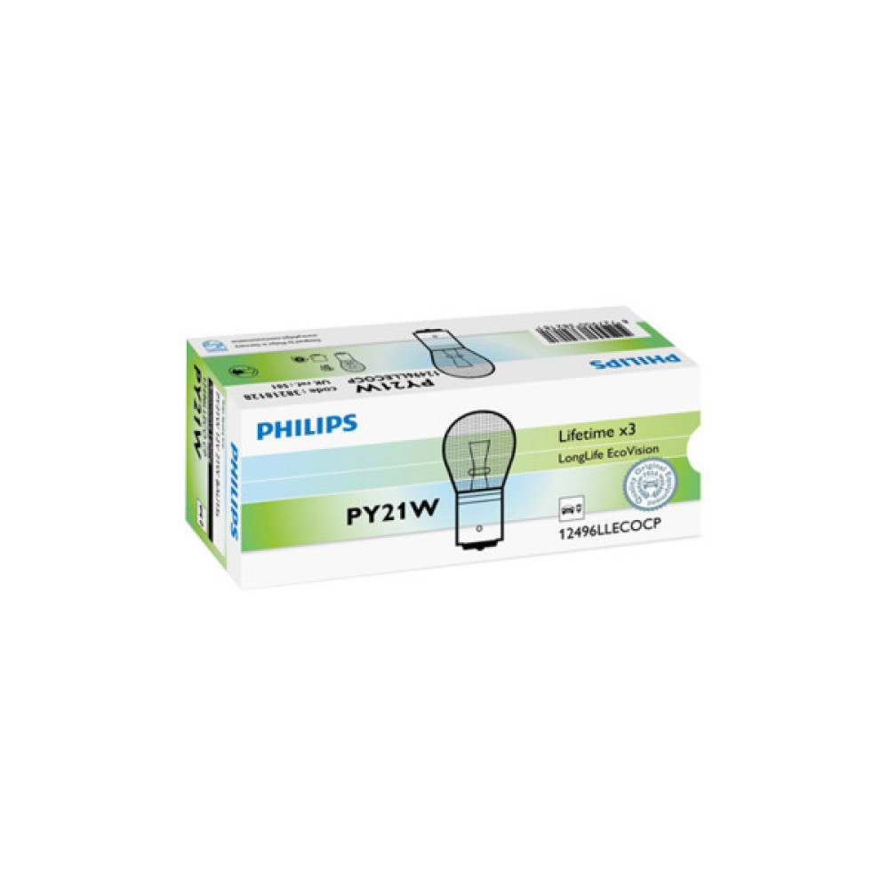 Автолампа Philips 21W (12496 LLECO CP)