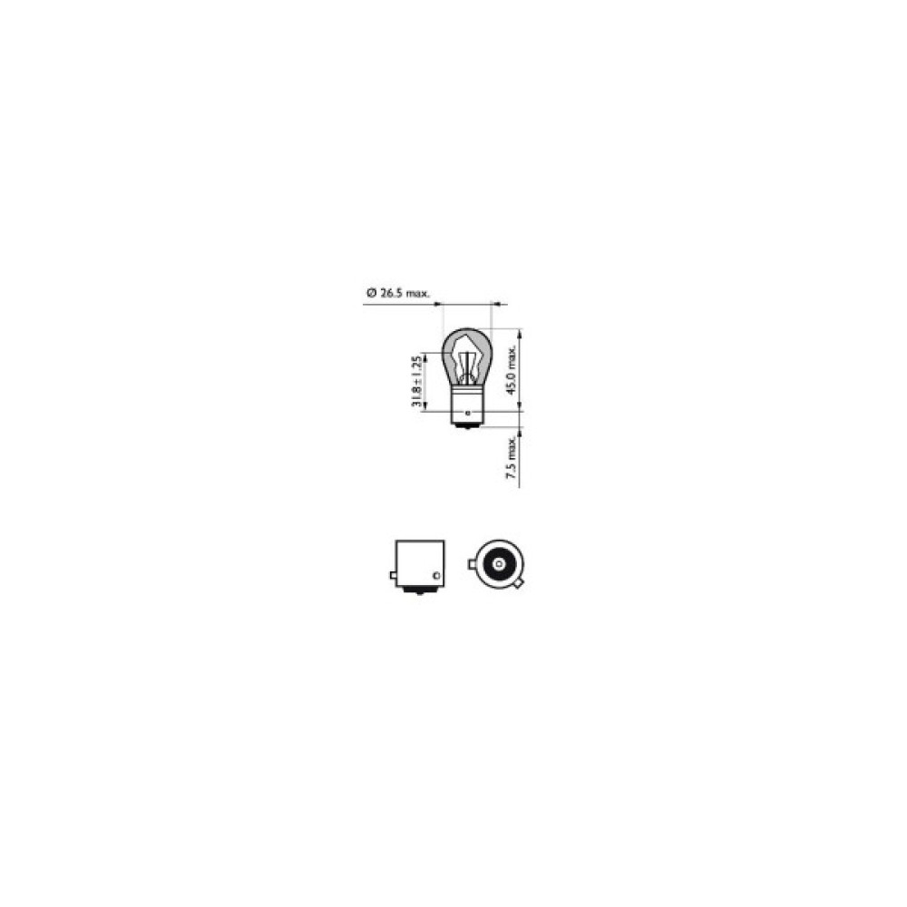 Автолампа Philips 21W (12496 LLECO CP)