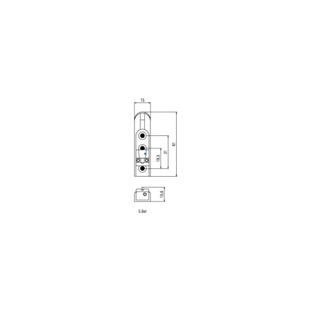 Бридж для гітари Paxphil BB214 Chrome