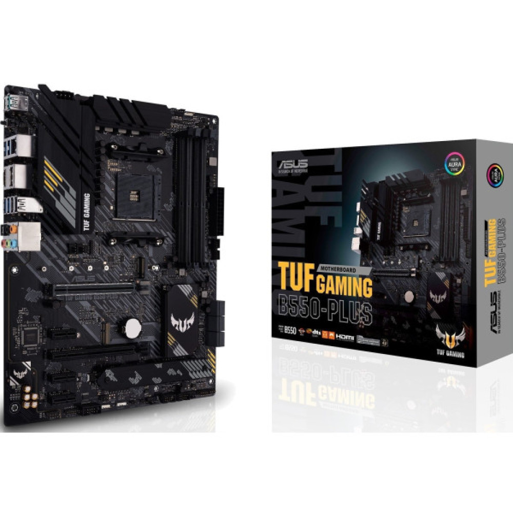 Материнcька плата ASUS TUF GAMING B550-PLUS sAM4 B550 4xDDR4 M.2 HDMI DP ATX