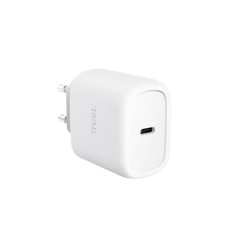 Зарядний пристрій Trust USB-C 45W GaN PD/PPS white (25522_TRUST)