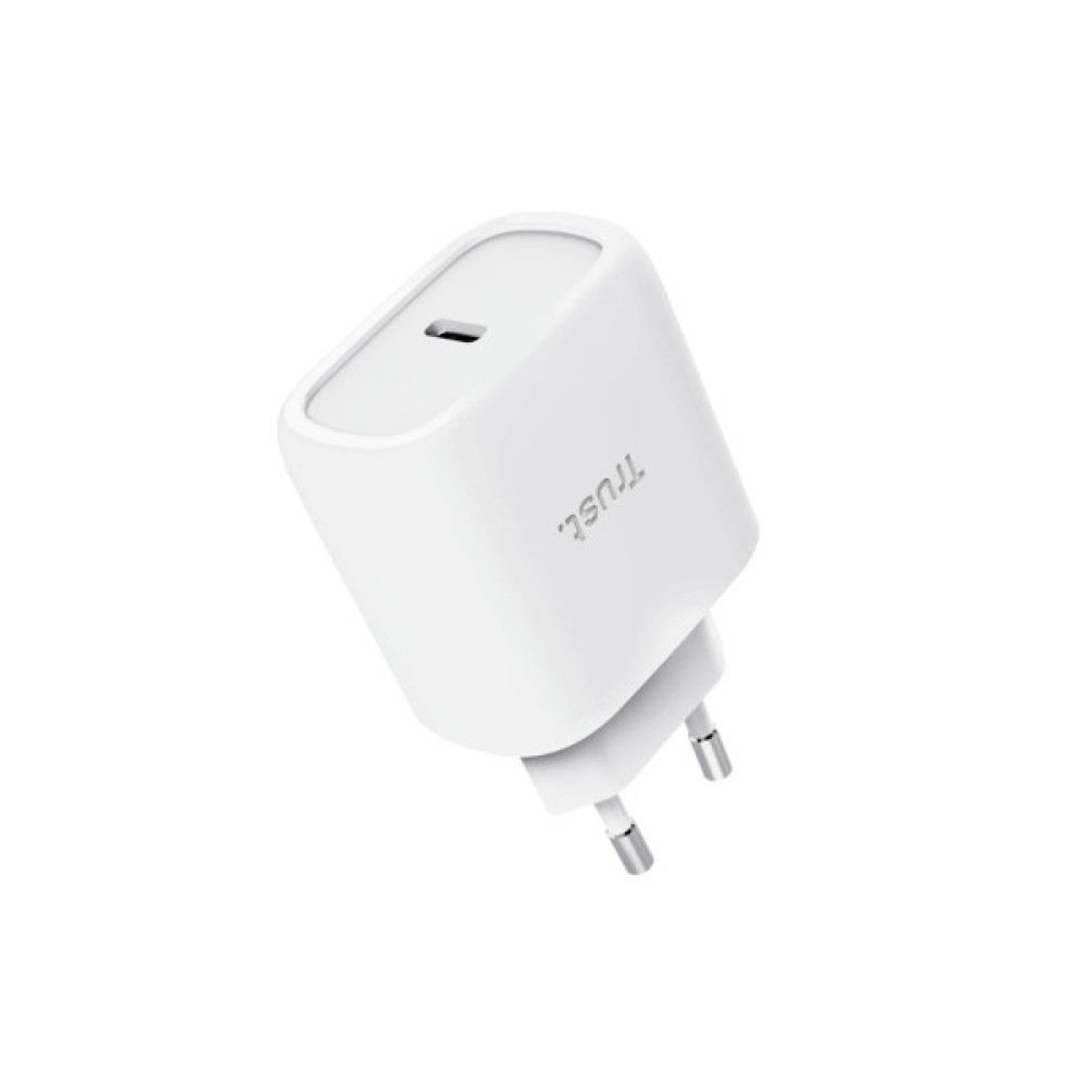 Зарядний пристрій Trust USB-C 45W GaN PD/PPS white (25522_TRUST)
