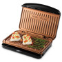 Гриль George Foreman притискний Fit Grill Copper Medium 1630Вт, темп. режимів-1, пластик, чорний