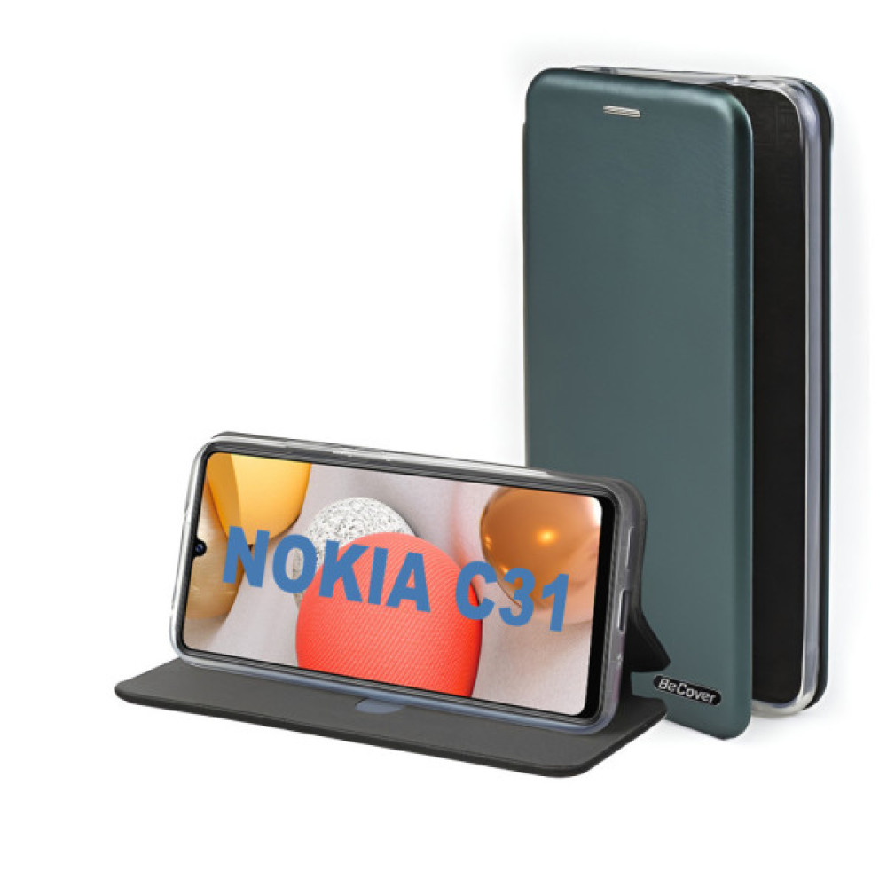 Чохол до мобільного телефона BeCover Exclusive Nokia C31 Dark Green (710247) Чохол до мобільного телефона BeCover Exclusive Nokia C31 Dark Green (710247)