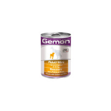 Консерви для собак Gemon Dog Wet Mini Adult шматочки з куркою и рисом 415 г (8009470387873)