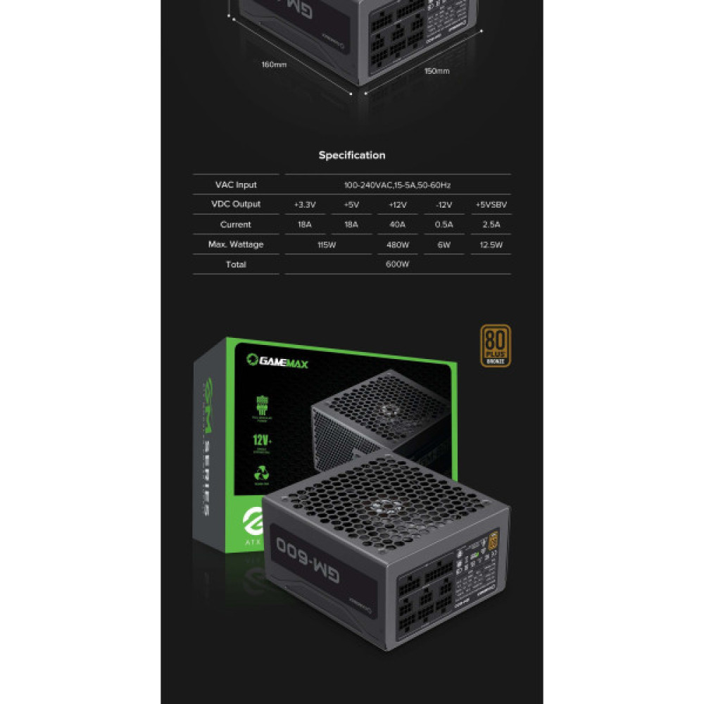 GAMEMAX GM-600 Modular