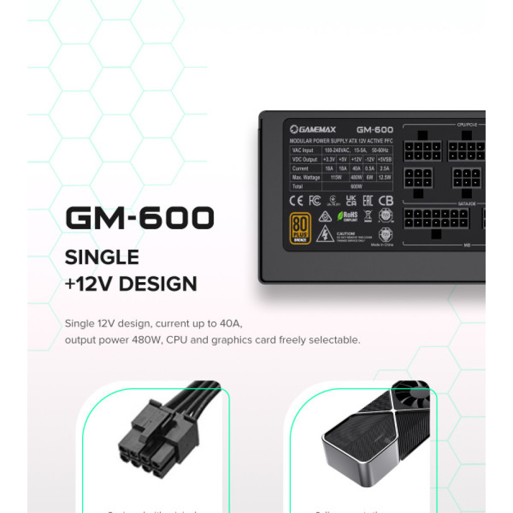 GAMEMAX GM-600 Modular
