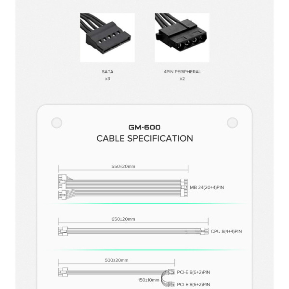 GAMEMAX GM-600 Modular