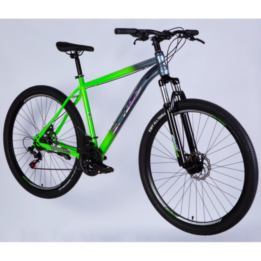 Велосипед Space 29" MARS DD FR рама-20" ST 2026 зелено-сріблястий (OPS-SP-29-164)