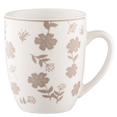 Чашка Ardesto Ravenna, 360мл, порцеляна, біло-бежевий (AR1336R)