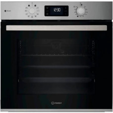 Духова шафа Indesit електрична, 71л, A+, дисплей, конвекція, телескопічні напрямні, нерж