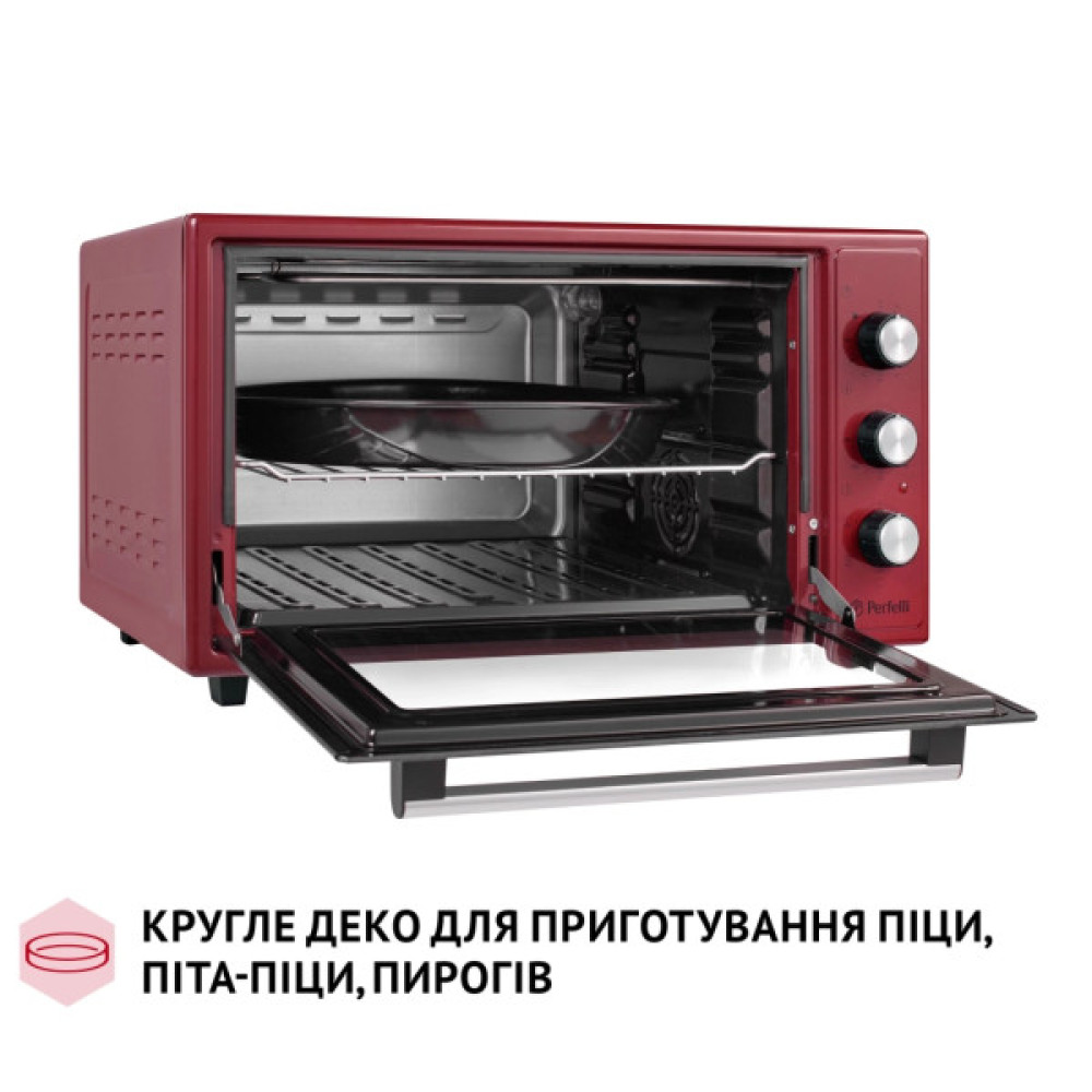 Електропіч Perfelli TRIMO 48 RED