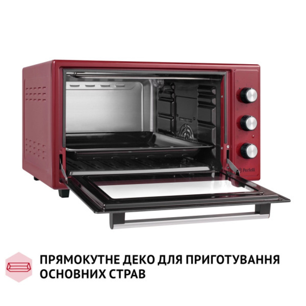 Електропіч Perfelli TRIMO 48 RED