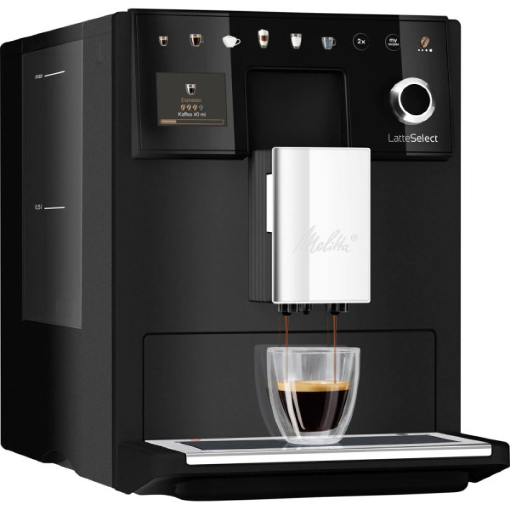 Кавомашина MELITTA Latte Select frosted Black (F630-212)