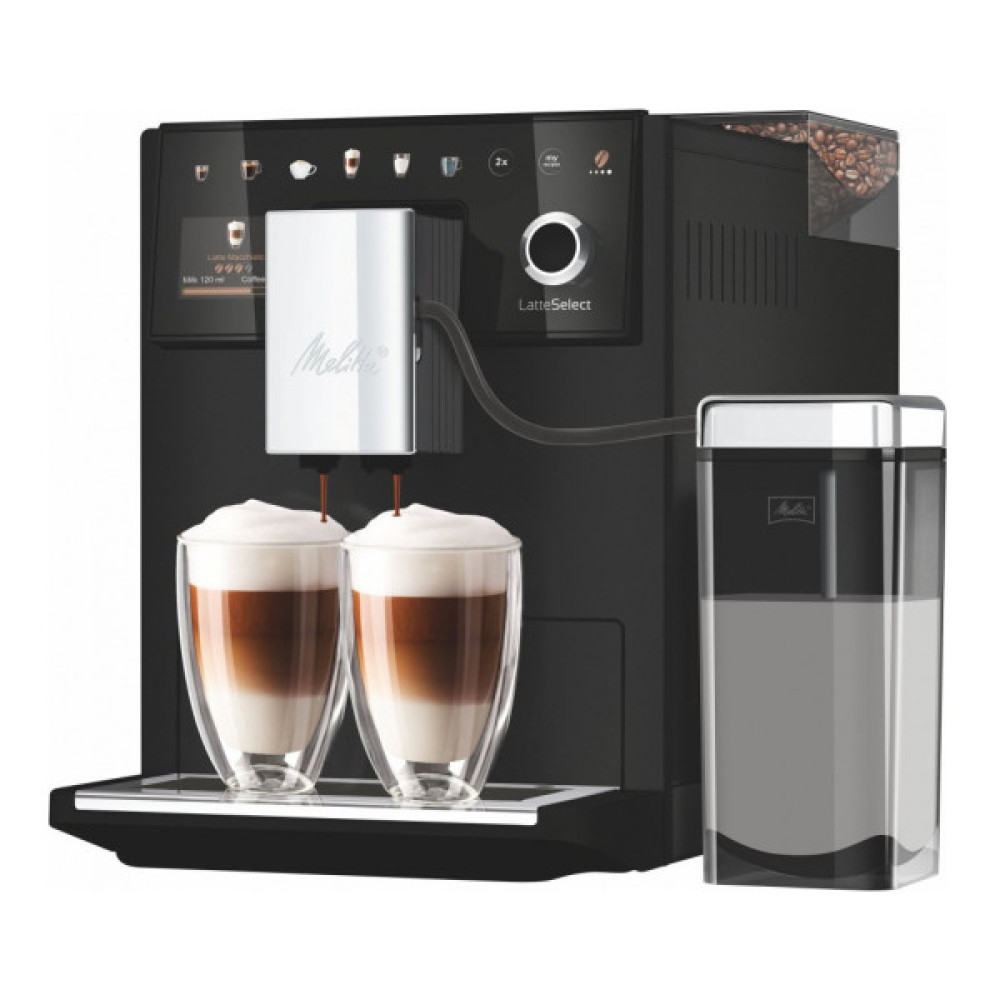 Кавомашина MELITTA Latte Select frosted Black (F630-212)