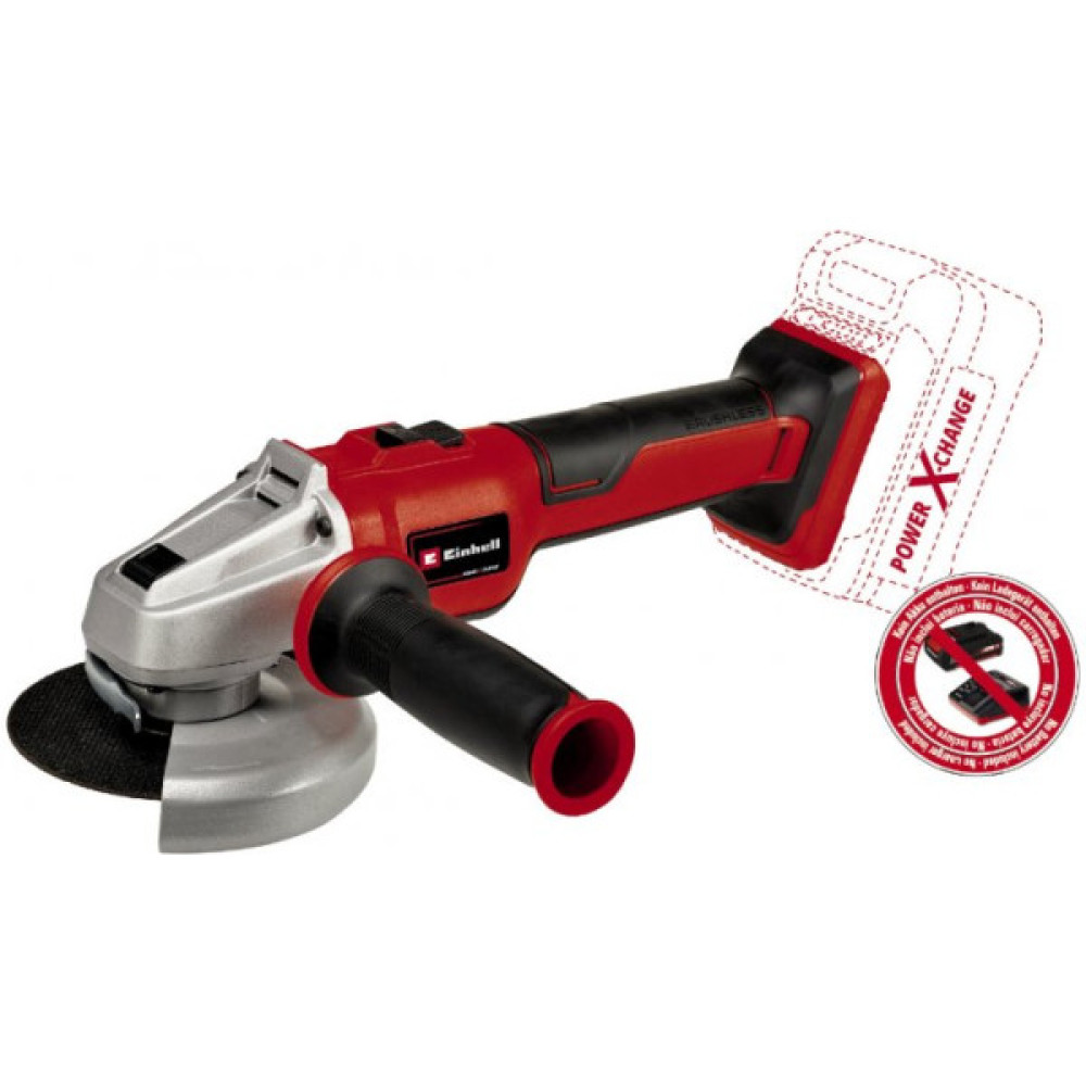 Шліфмашина кутова акумуляторна Einhell Professional AXXIO 18/125 Q X CHANGE 125мм 18В 8500об·хв 1.5кг без АКБ та ЗП
