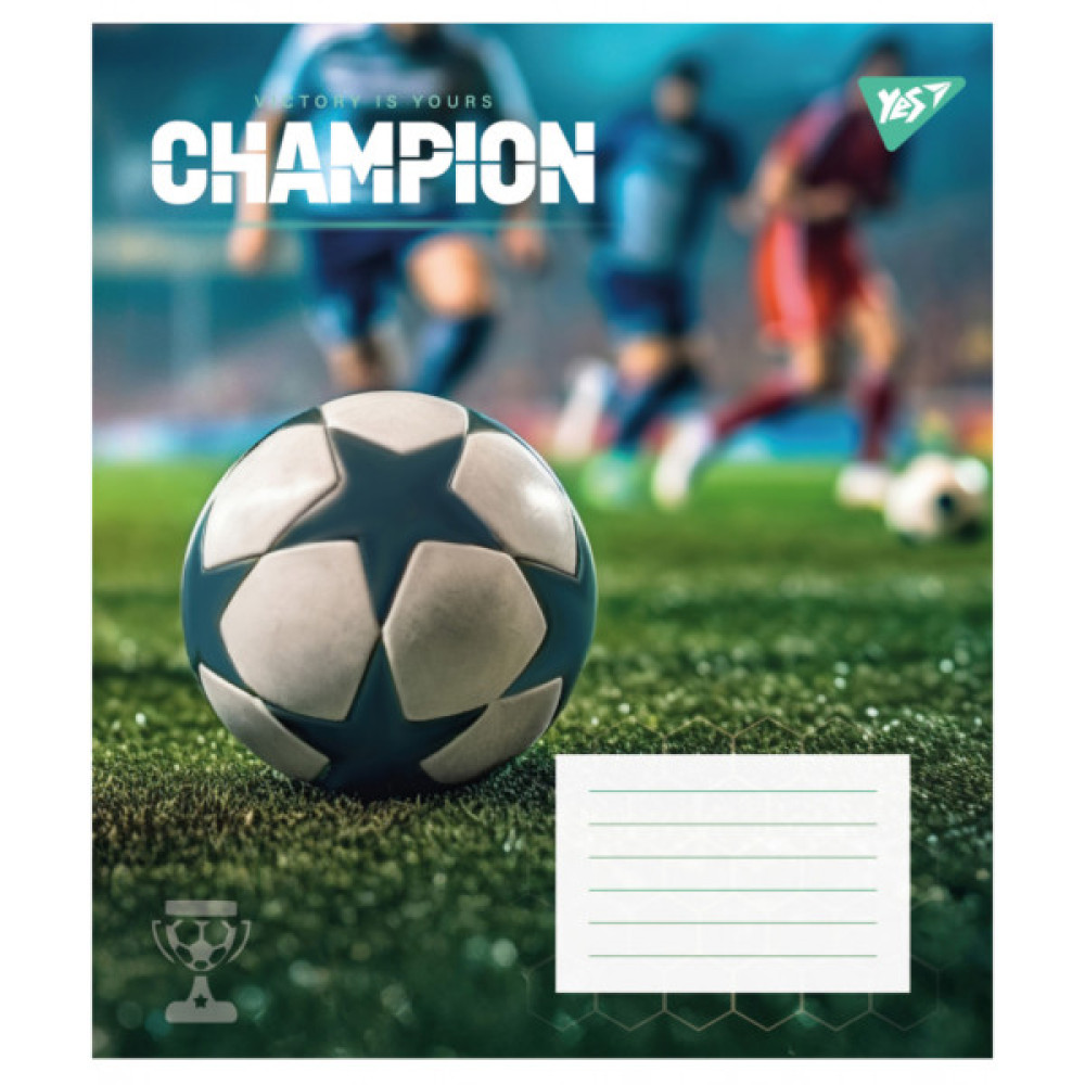 Зошит Yes Champion А5 36 аркушів клітинка (767825)