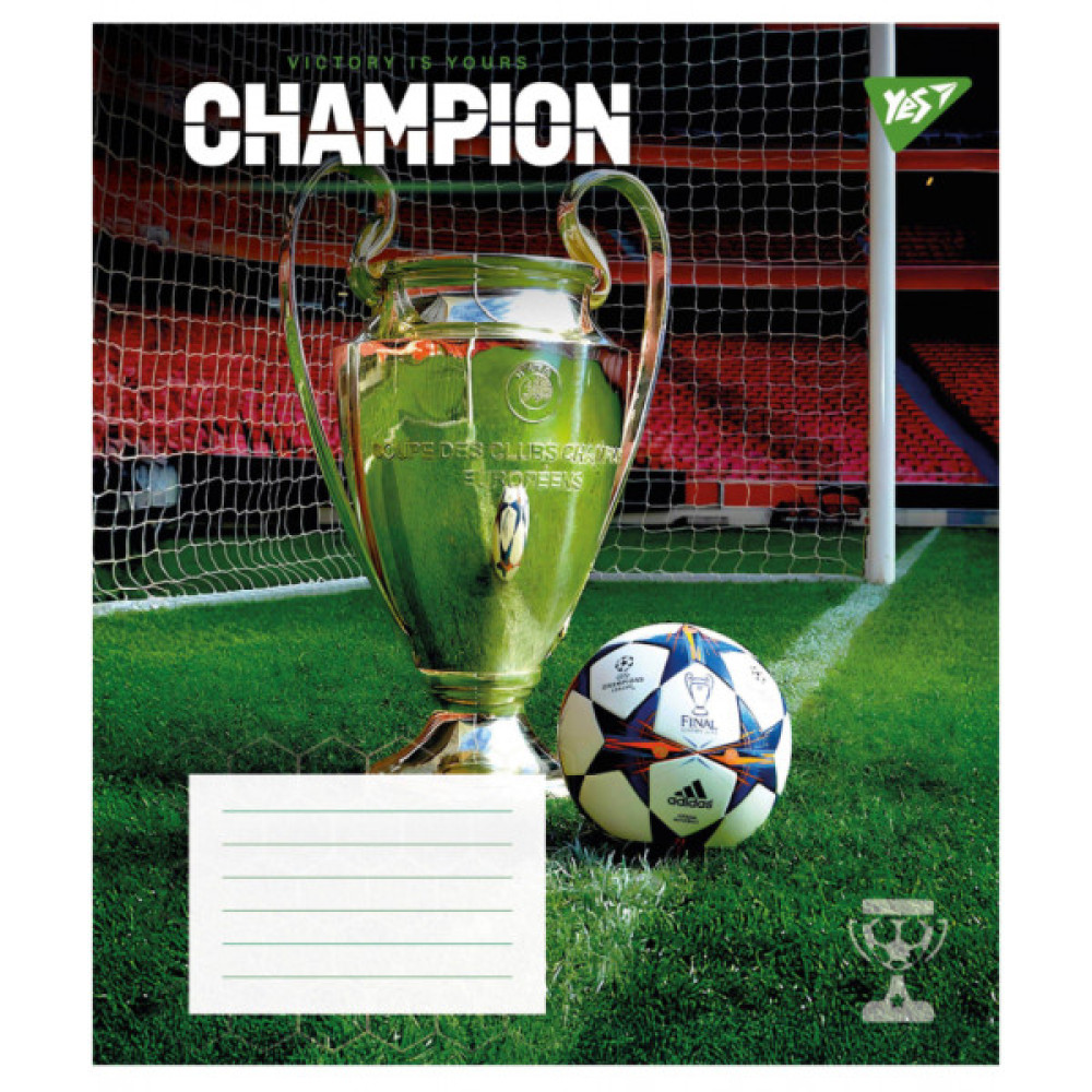 Зошит Yes Champion А5 36 аркушів клітинка (767825)
