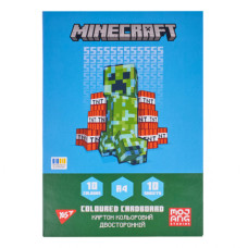 Кольоровий картон Yes двосторонній А4 Minecraft 10 аркушів (955456)
