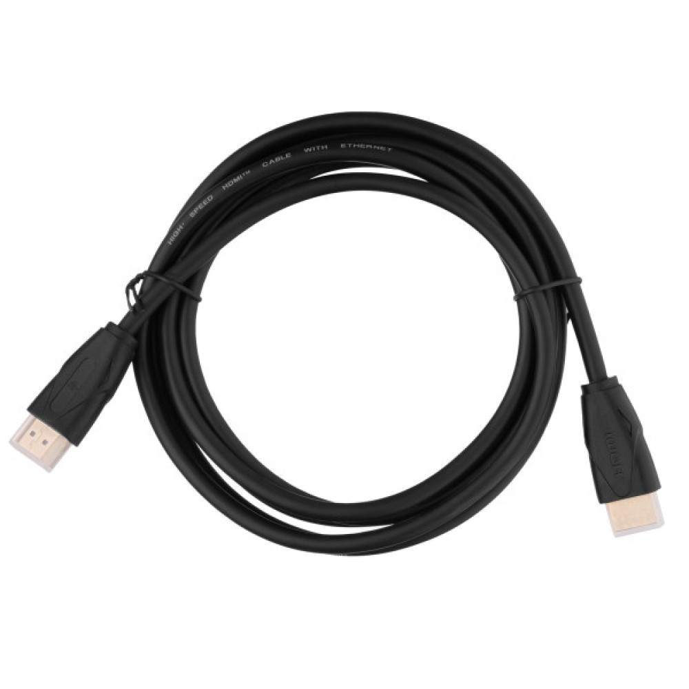 Кабель HDMI (M/M) 2Е 2м, 2.0, Slim High Speed Aluminum, чорний
