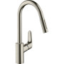 Змішувач Hansgrohe Focus M41 KM240, сталь (31815800) Змішувач Hansgrohe Focus M41 KM240, сталь (31815800)
