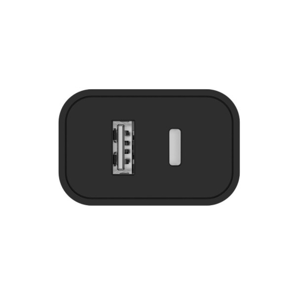 Зарядний пристрій ColorWay Type-C PD + USB QC3.0 (20W) V2 black (CW-CHS025QPD-BK)