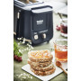 Тостер Tefal Includeo 850Вт, розморожування, щипці, термопластик, чорний
