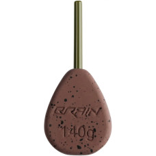 Грузило Brain In-Line Flat Lead 140g 2шт/уп Brown (1858.32.20)
