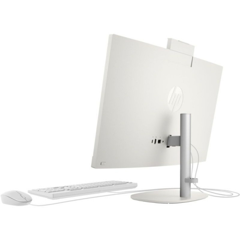 Комп'ютер персональний моноблок HP 240-G10 23.8" FHD IPS AG, Intel i5-1334U, 16GB, F512GB, UMA, WiFi, кл+м, 3р, Win11P, білий