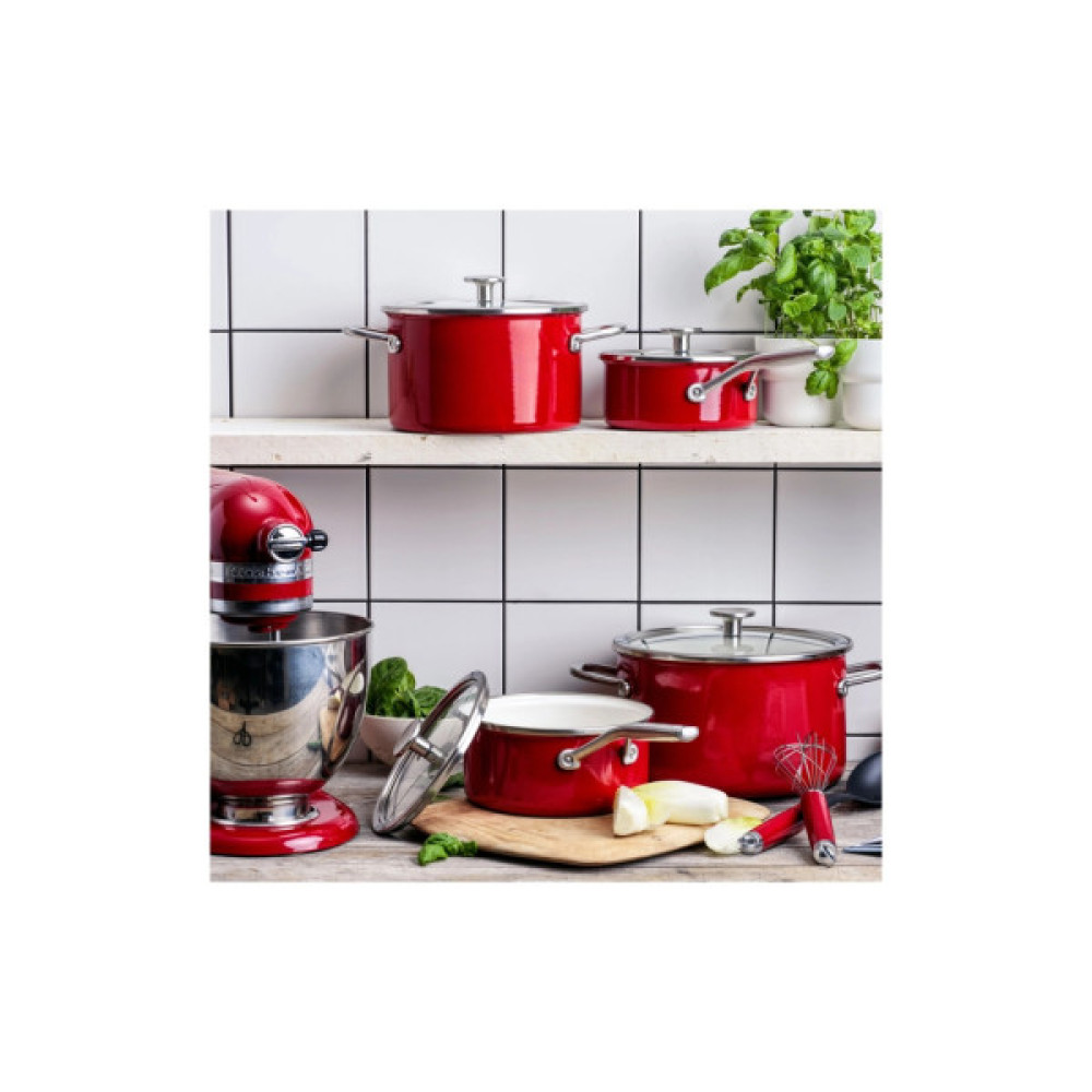 Ківш KitchenAid Steel Core, 16 см, 1,3 л, червоний (CC003287-001)
