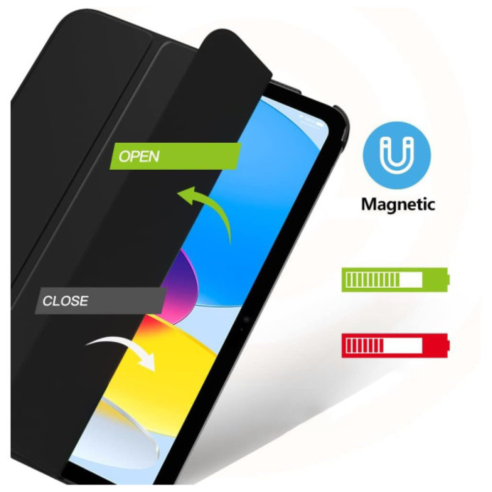 Чохол до планшета BeCover Tri Fold Hard Apple iPad 10.9" 2022/24/11" 2025/2024 Black (712983)