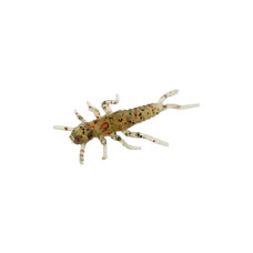 Силікон рибальський FishUP Stonefly 0.75" 045 - Green Pumpkin/Red&Black (12шт/уп) (1864.02.18)