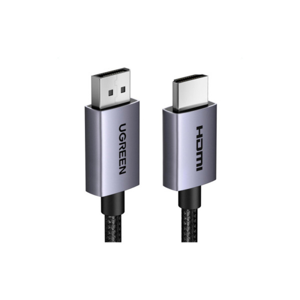 Кабель мультимедійний DisplayPort M to HDMI M 1.5m V2.0 4K30Hz DP125 black Ugreen (35841)