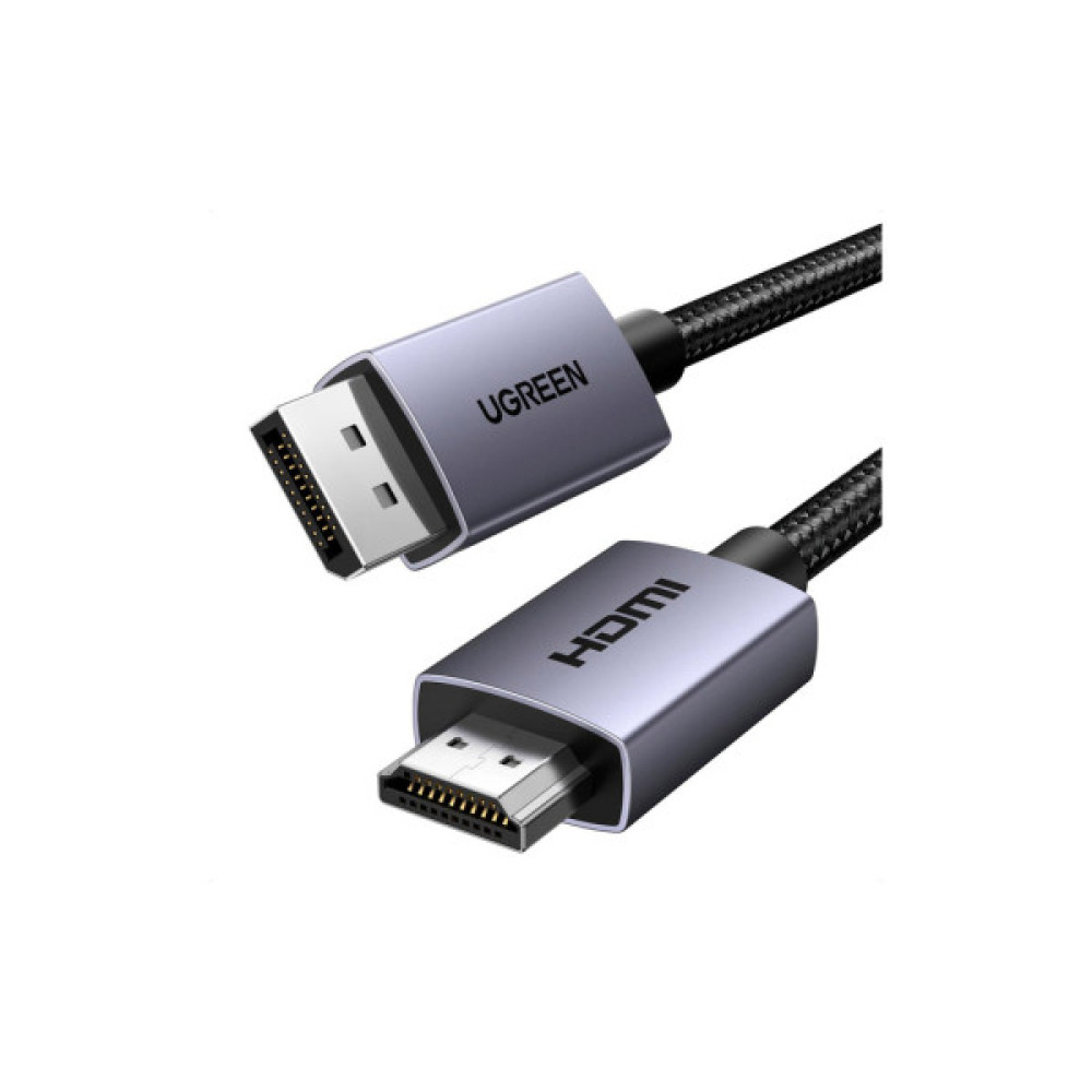 Кабель мультимедійний DisplayPort M to HDMI M 1.5m V2.0 4K30Hz DP125 black Ugreen (35841)