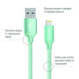 Дата кабель USB 2.0 AM to Lightning 1.0m mint ColorWay (CW-CBUL004-MT)