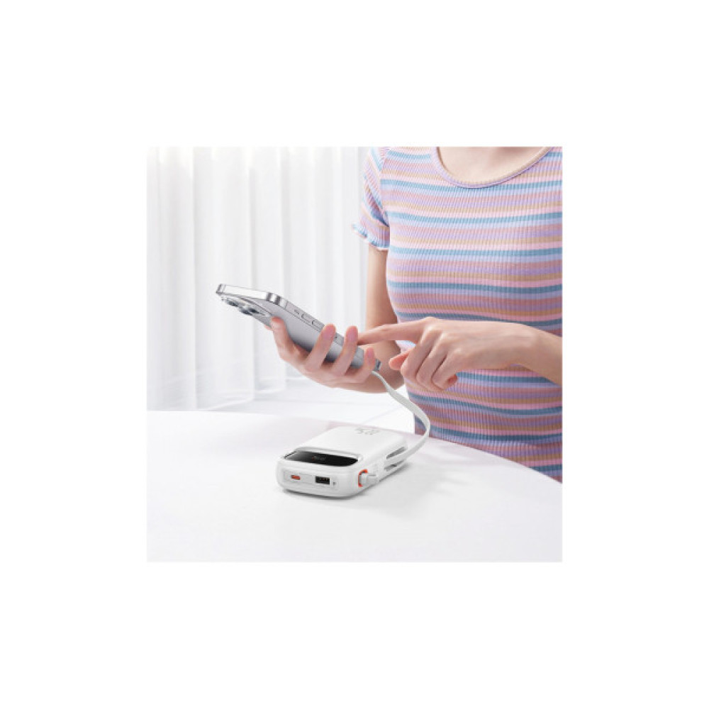 Батарея універсальна Baseus Qpow2 20000mAh 22.5W PD, QC/3.0, White (P10055002223-00)