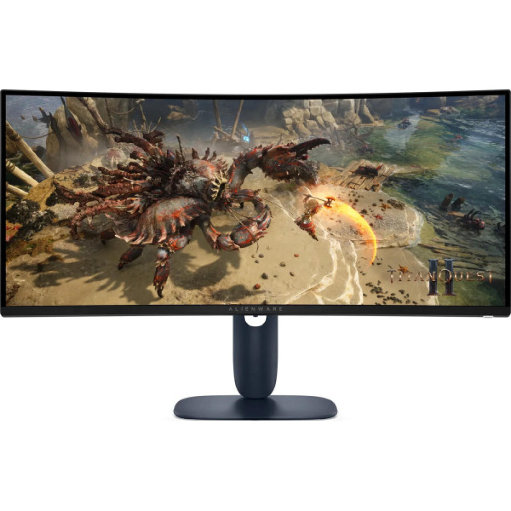Монітор DELL 34" AW3425DWM 2xHDMI, DP, USB, VA, 3440x1440, 21:9, 180Hz, 1ms, DCI-P3 95%, CURVED, Adaptive-Sync, HDR 400