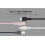Кабель Belkin USB-C > USB-C заряджання/синхронізації 60Вт PD, 1м, плетений, силіконовий, з ремінцем на магніті, білий